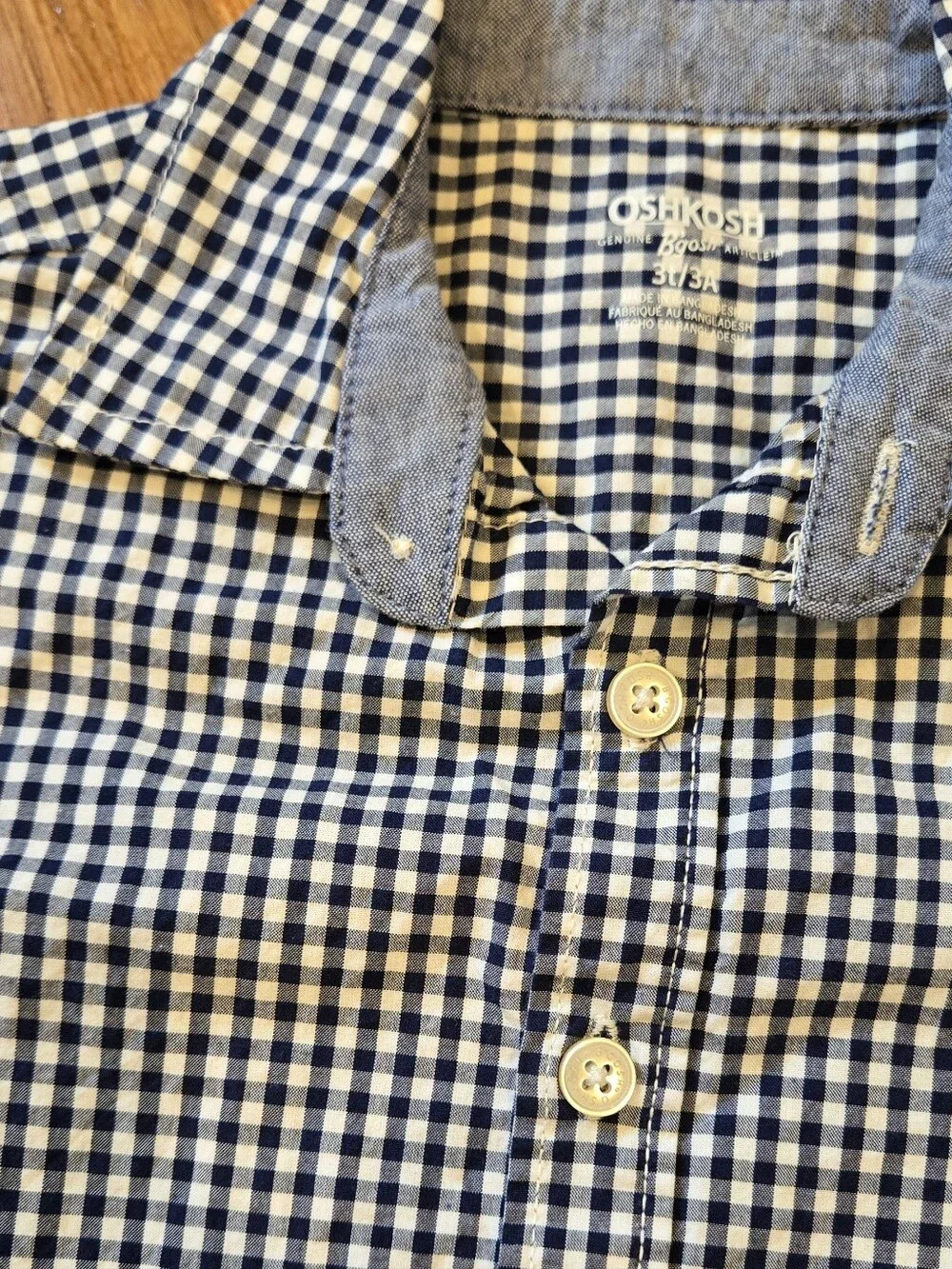 Oshkosh B'gosh Short Sleeve Button Down Toddler Shirt